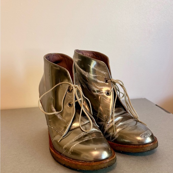 Robert Clergerie Silver Heeled Boots - Picture 7 of 8